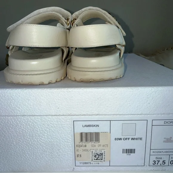 Dior Women's Cream Sandals - Picture 6 of 6